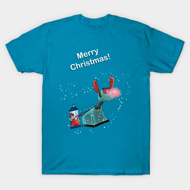 Merry Christmas - The Doctor and K-9 T-Shirt by AC Salva